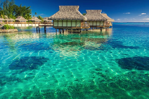 Beachside shacks