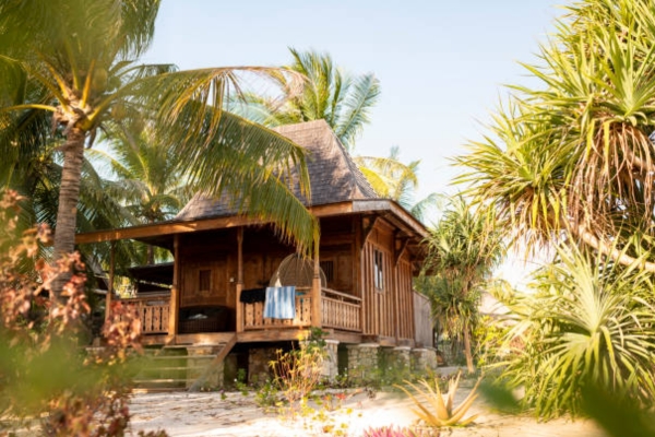 Beachside shacks