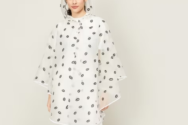 Ginger Women's  Women Printed Hooded Raincoat