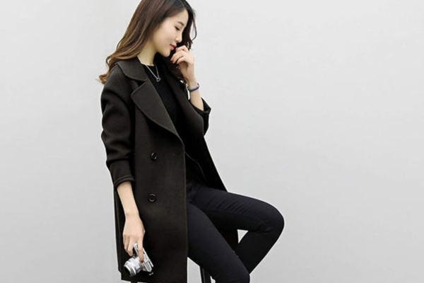 Hotkey  Winter  Women's Faux Woolen Warm Slim Coat Jacket 