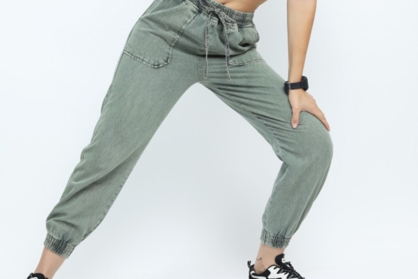 Tokyo Talkies  Women's  Women Green Jogger Heavy  